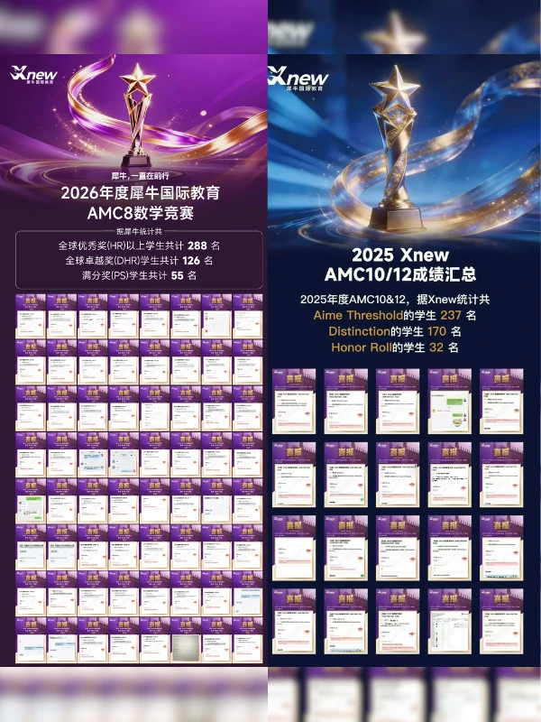 2026 AMC8 与 2025 AMC10/12 成绩汇总