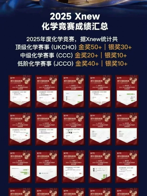 2026 Xnew 物理BPhO成绩汇总：超级金奖10人/金奖16人/银奖21人