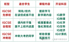 上海IGCSE寒假班开启，3-8人小班，夯实