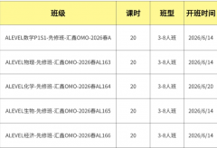 上海犀牛国际ALevel课程辅导6月/7月/
