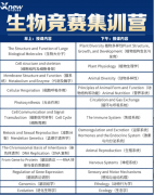2026上海生物竞赛全封闭夏令营BBO/US