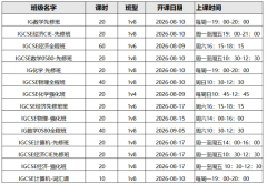 犀牛IG培训班| 同步培优校内课程，