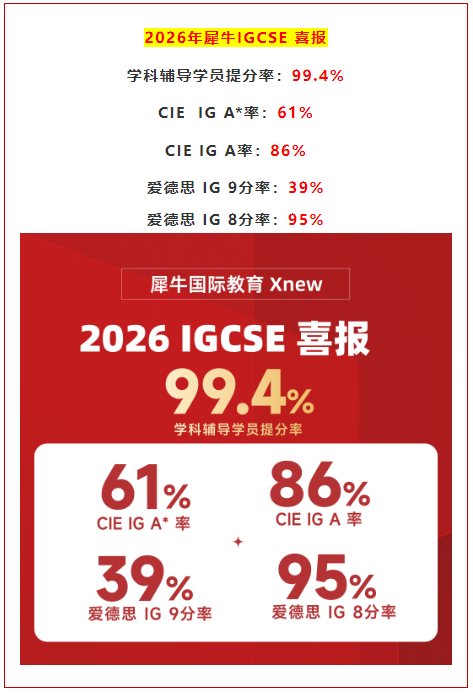 夏季大考放榜,犀牛IG培训班再创佳绩!点击速查犀牛IG培训班秋季课程安排!