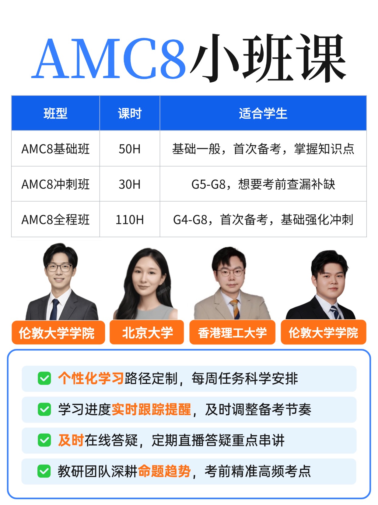 上海AMC8竞赛课程小班招生中!Pre-AMC8、基础班、强化冲刺班分阶段规划