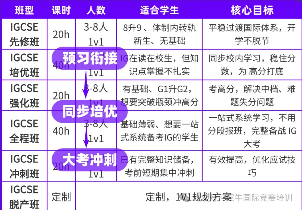 犀牛IGCSE秋季班上线|专治IGCSE秋季大考各种担忧,冲A*方案速来抄相关内容配图2