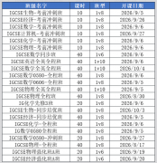 开学抢优惠！上海 IGCSE/ALevel 辅导，校