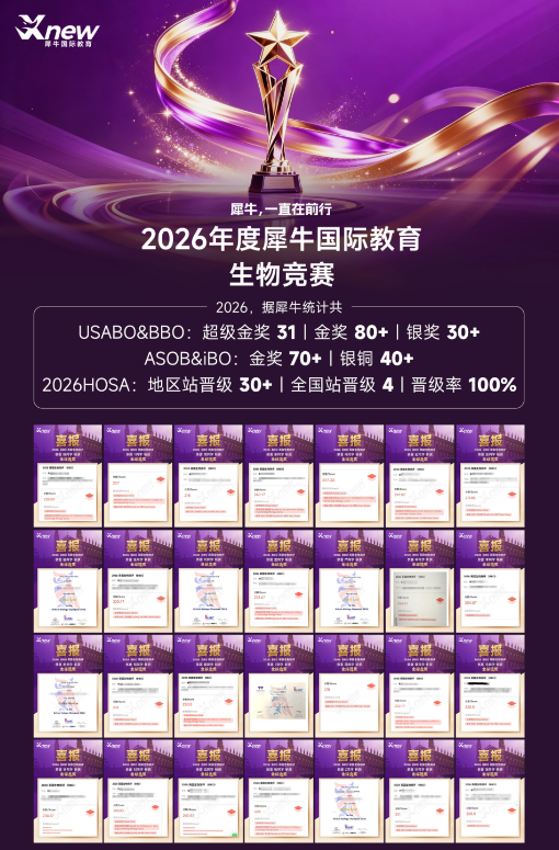 BBO看着获奖容易,拿金奖却很难?犀牛BBO课程,帝国理工名师带队冲奖