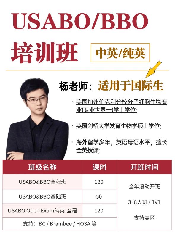 BBO与USABO竞赛对比,含金量、赛制、备考难点解析|犀牛生物竞赛课程
